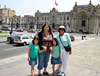 Monica, Mom and the girls in the Lima, Peru Plaza 2007.